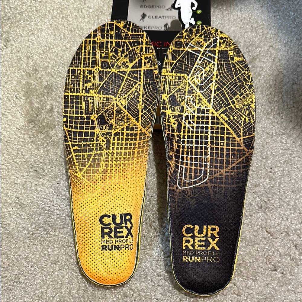 Currex RunPro Insoles - Yellow and Black